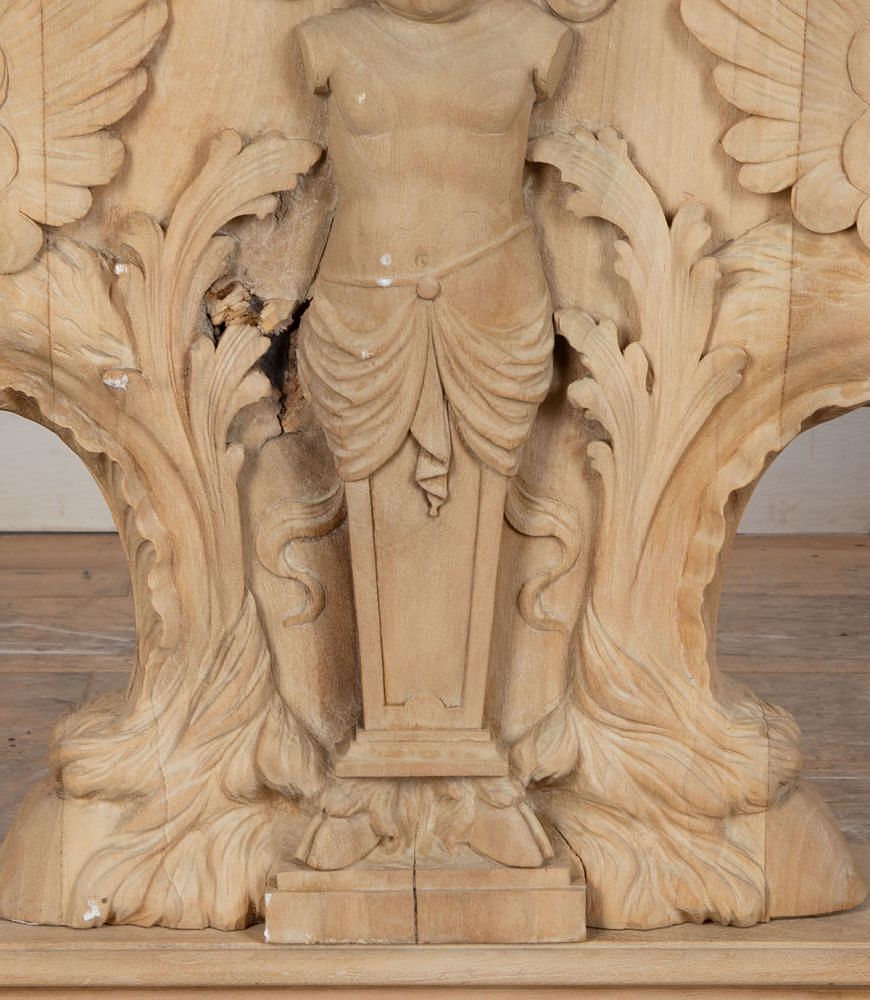 Large 19th Century Bleached Walnut Centre Table TC2334371