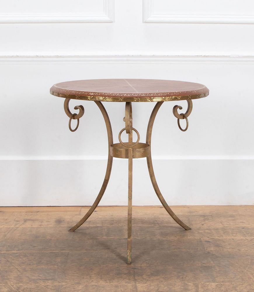 French 20th Century Gilt Brass Table TC3639213