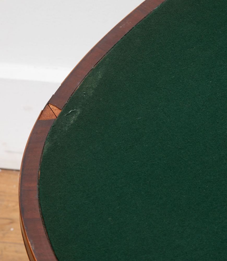 English 19th Century Demi Lune Card Table TC3757073