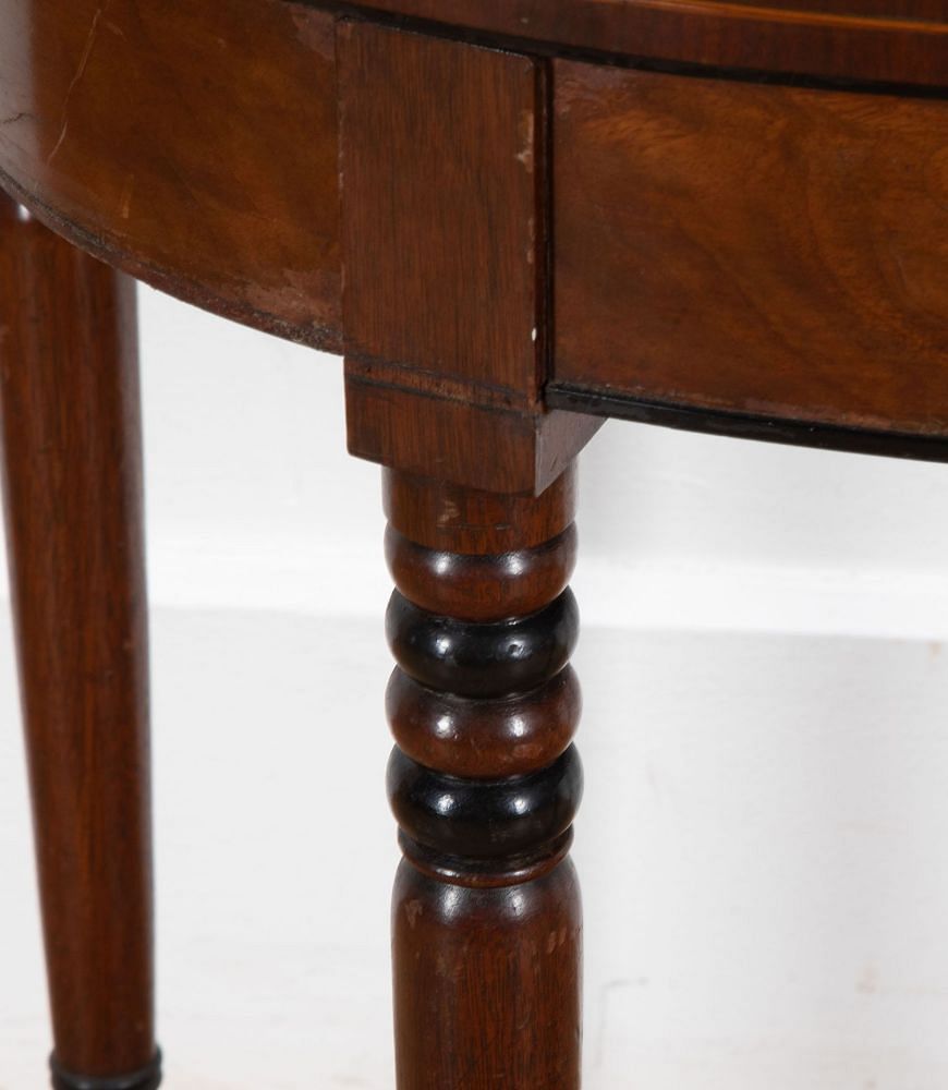 English 19th Century Demi Lune Card Table TC3757073