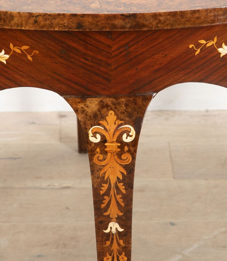Italian Edwardian Inlaid Round Table TC5239103