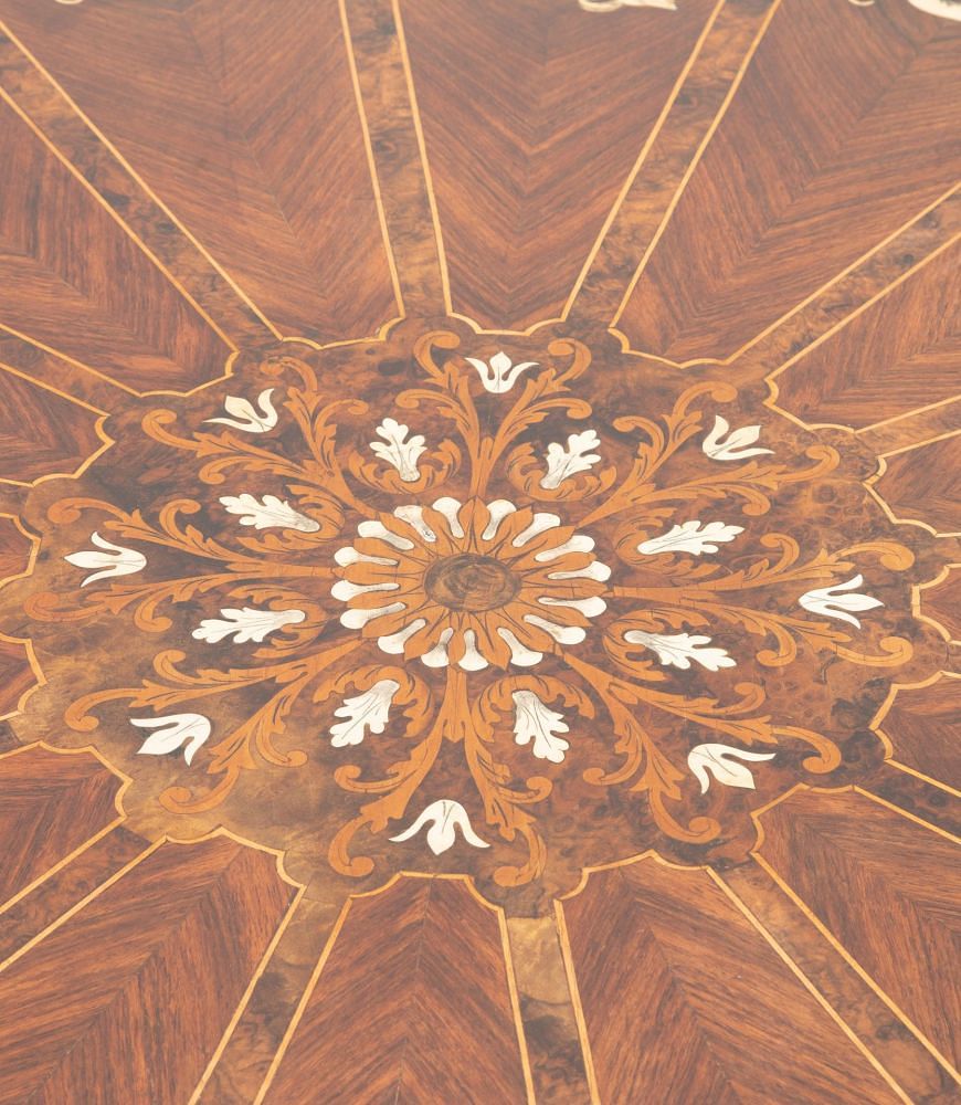 Italian Edwardian Inlaid Round Table TC5239103