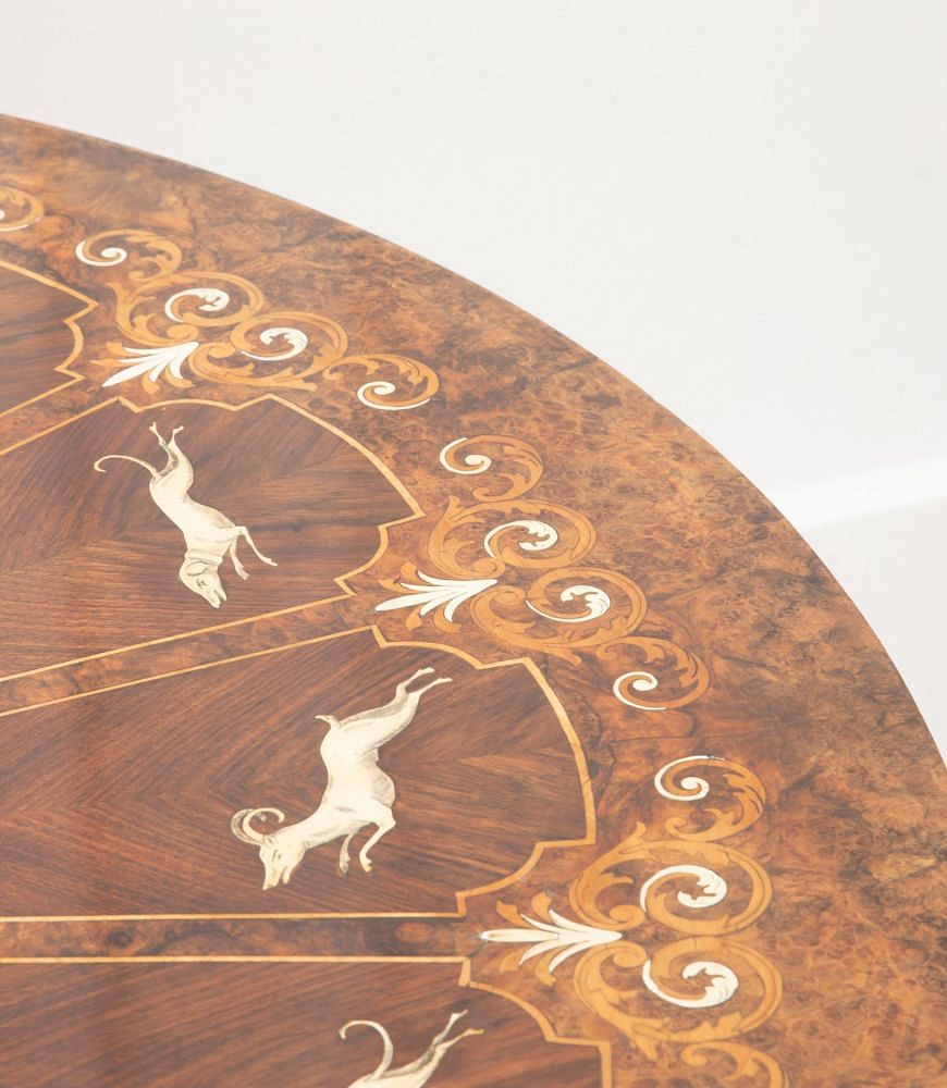Italian Edwardian Inlaid Round Table TC5239103