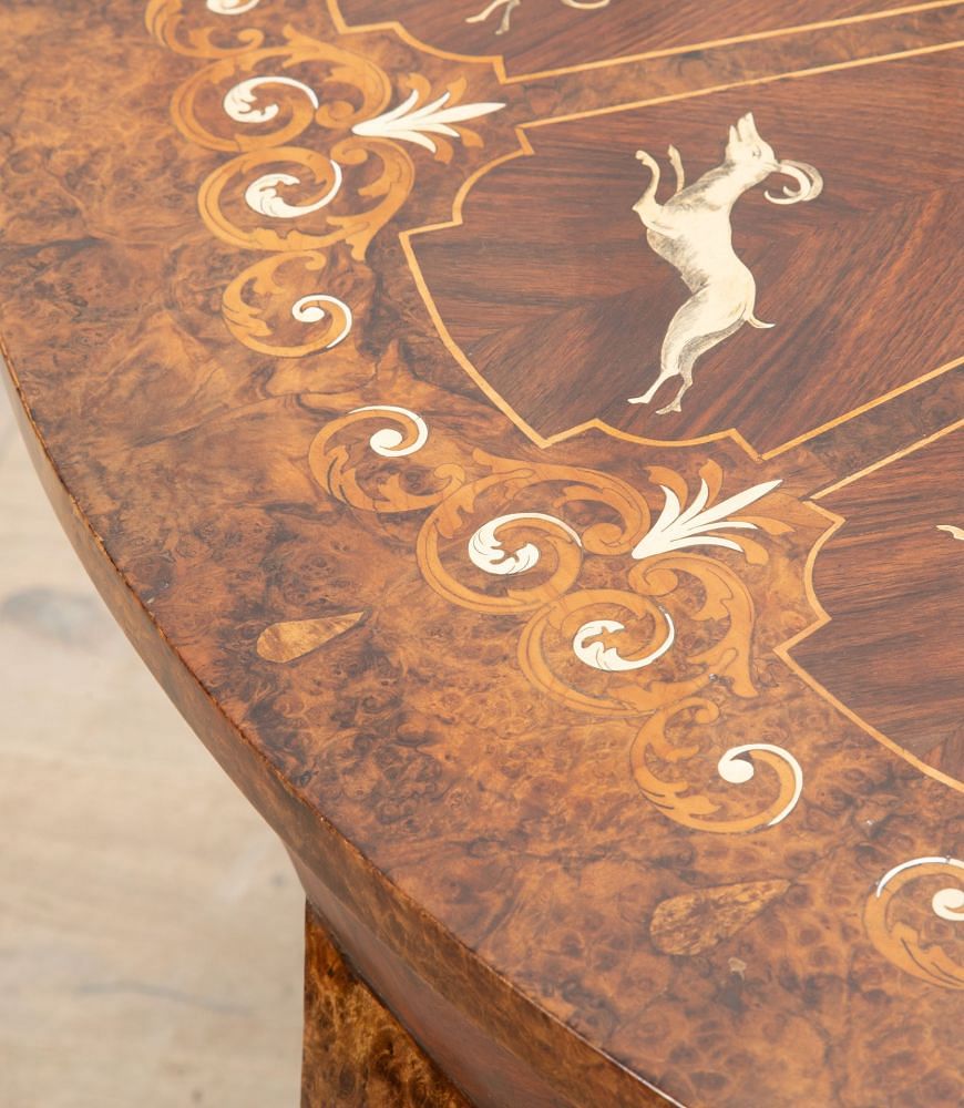 Italian Edwardian Inlaid Round Table TC5239103