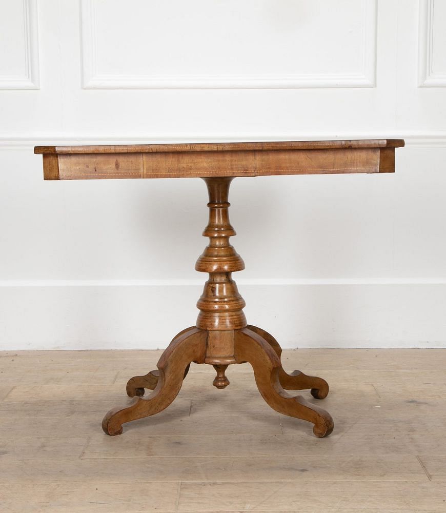 Italian 19th Century Walnut Sorrento Table TC5239352