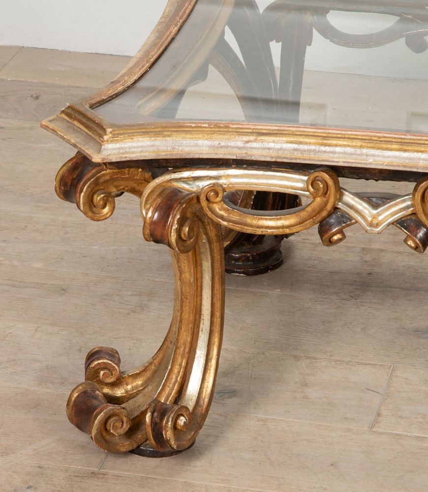 Pair of Spanish 20th Century Gold and Silver Gilt Occasional Tables TC5239416