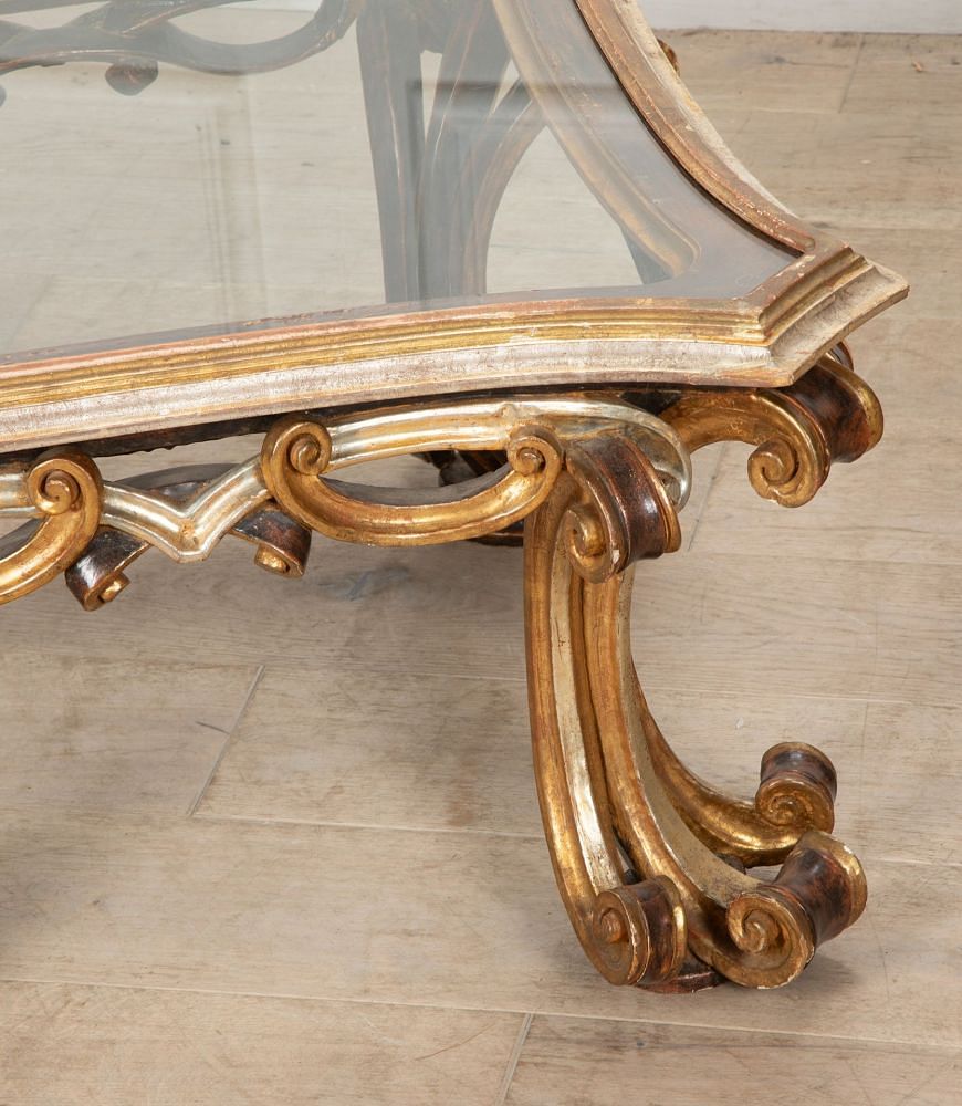 Pair of Spanish 20th Century Gold and Silver Gilt Occasional Tables TC5239416