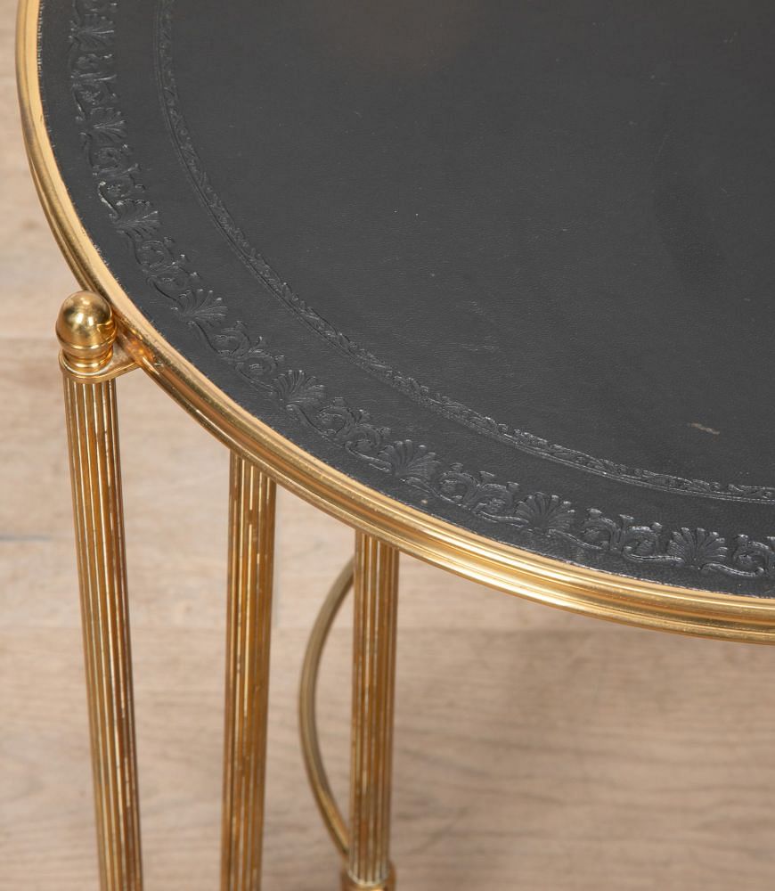 Nest of Three 20th Century Circular Brass Tables TC7039259