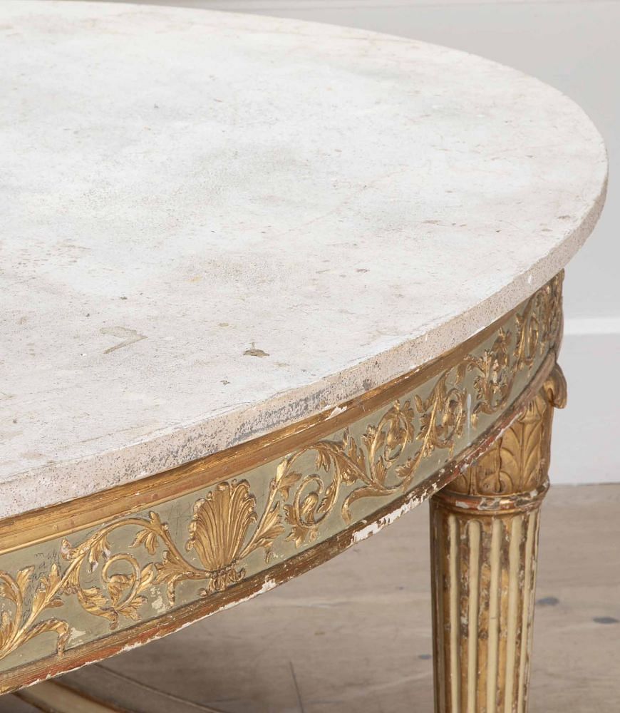 Large 19th Century Italian Oval Centre Table TC9938680