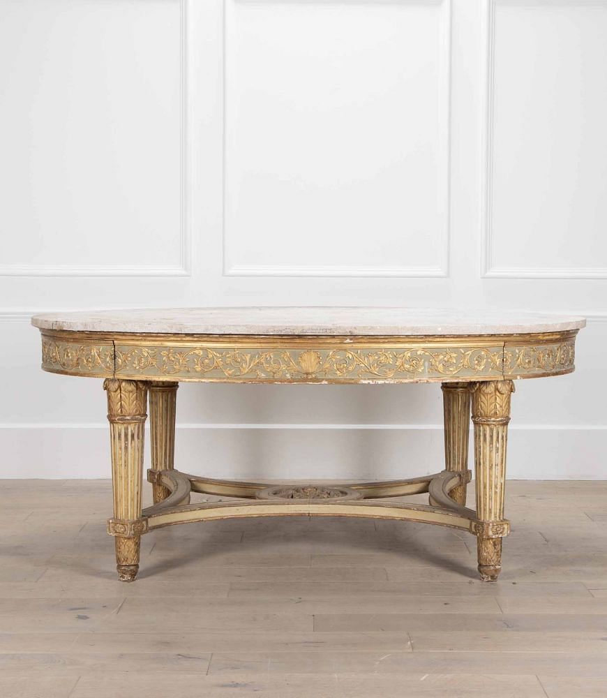 Large 19th Century Italian Oval Centre Table TC9938680