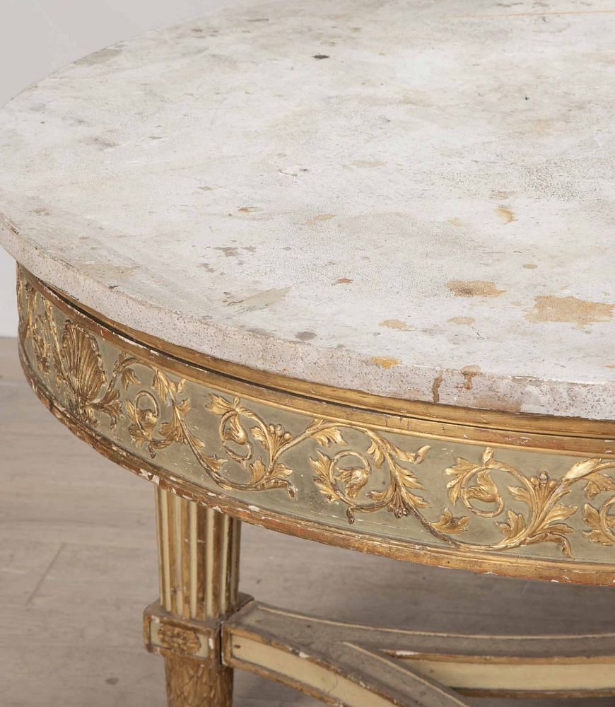 Large 19th Century Italian Oval Centre Table TC9938680