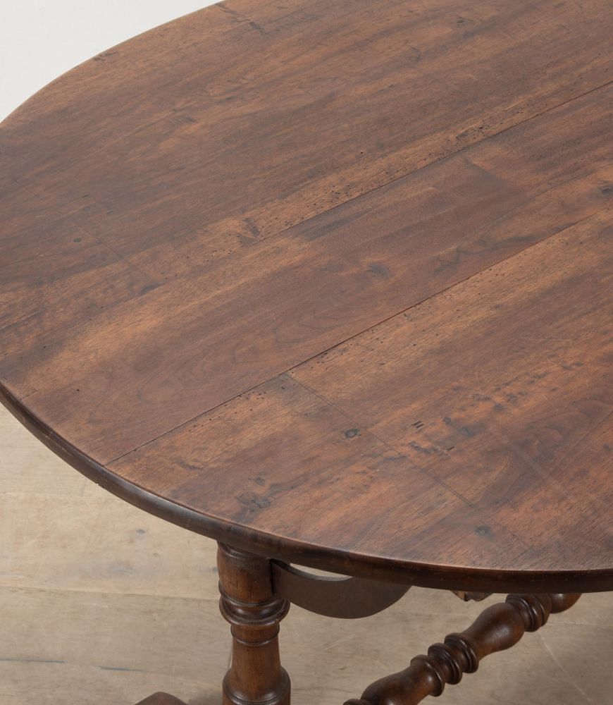 Large 19th Century French Oval Folding Vineyard Table TD1538447