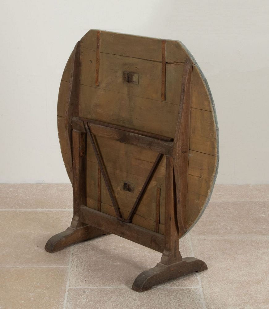 Early 20th Century French Zinc Top Vineyard Table TD1542077