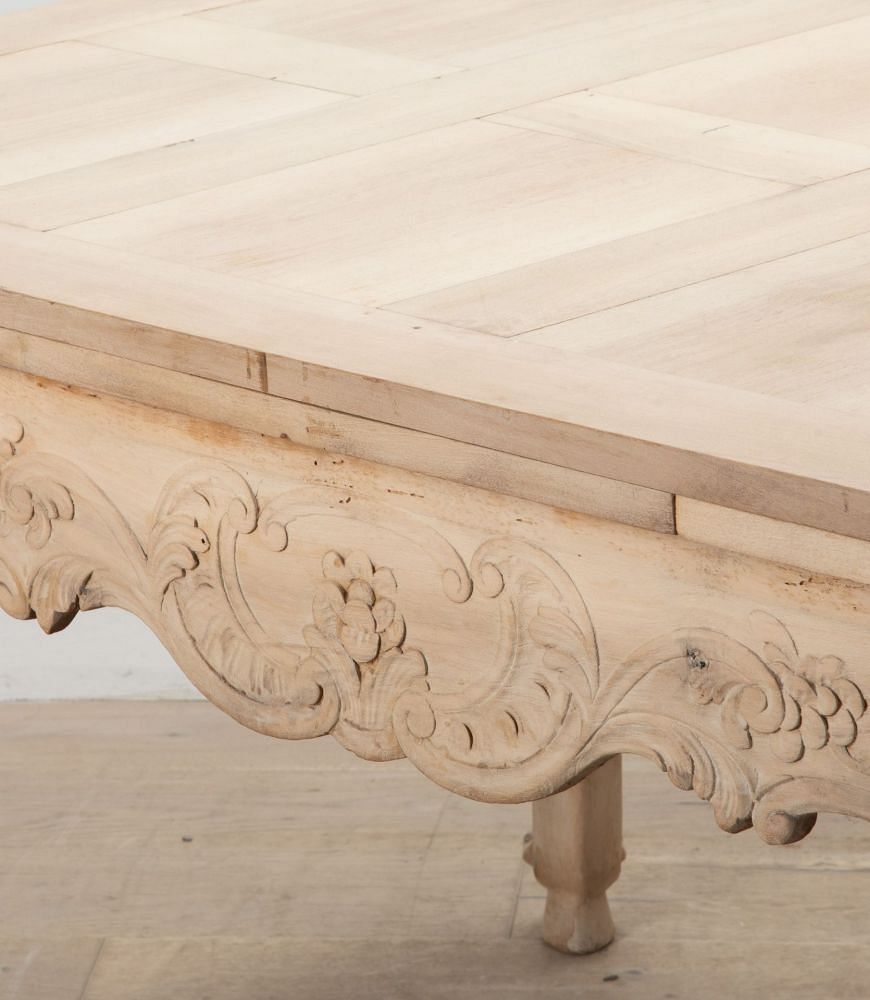 19th Century Louis XV Extending Bleached Walnut Table TD3439246