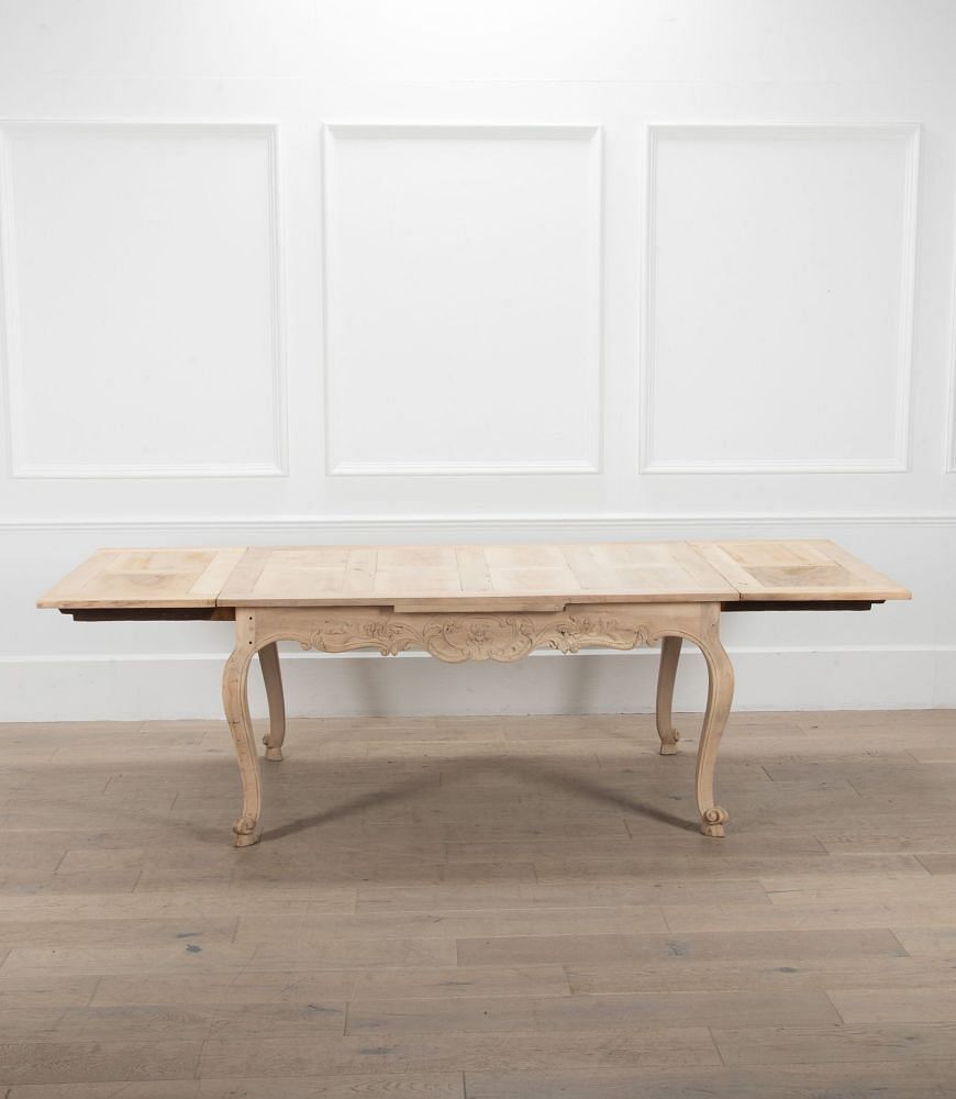 19th Century Louis XV Extending Bleached Walnut Table TD3439246