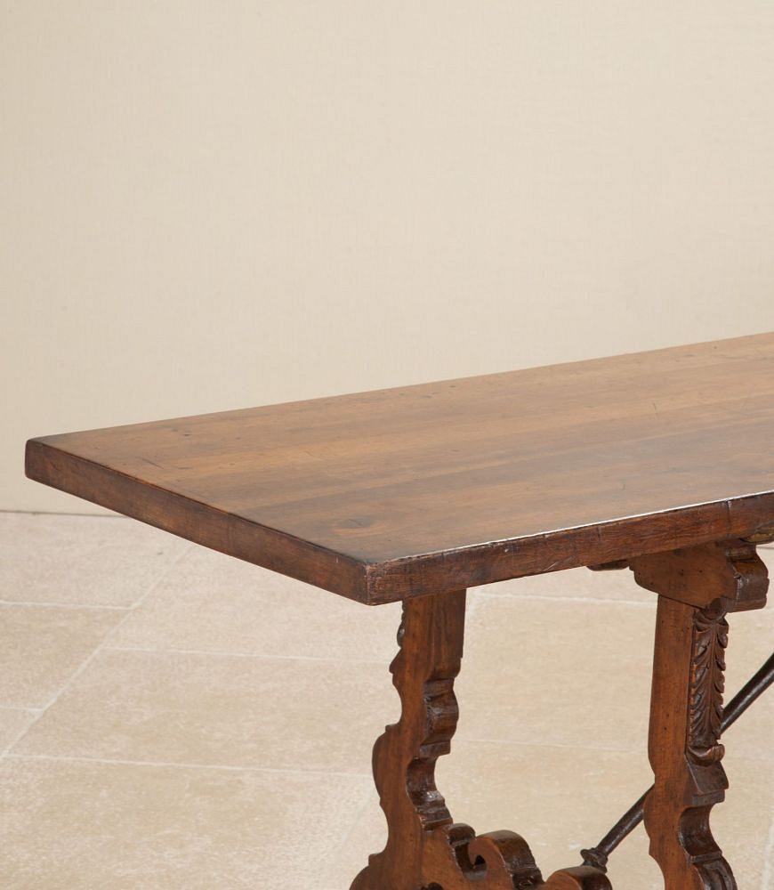 Long 19th Century Spanish Walnut Rectory Table TD5242832