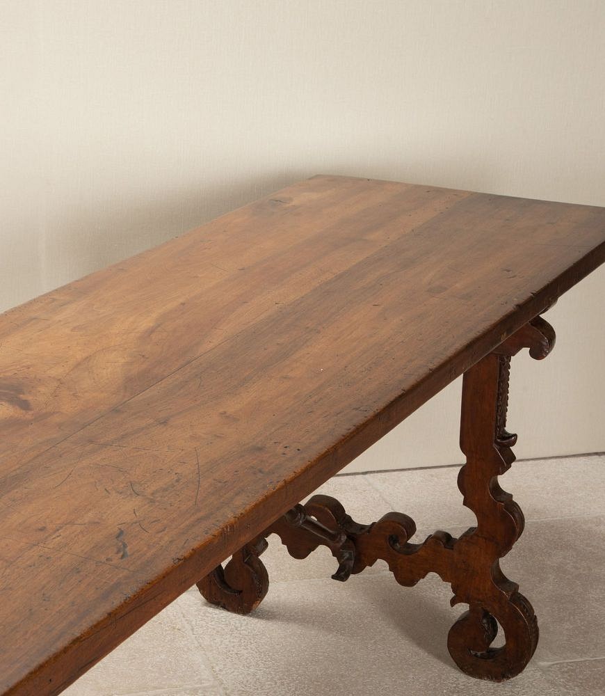 Long 19th Century Spanish Walnut Rectory Table TD5242832