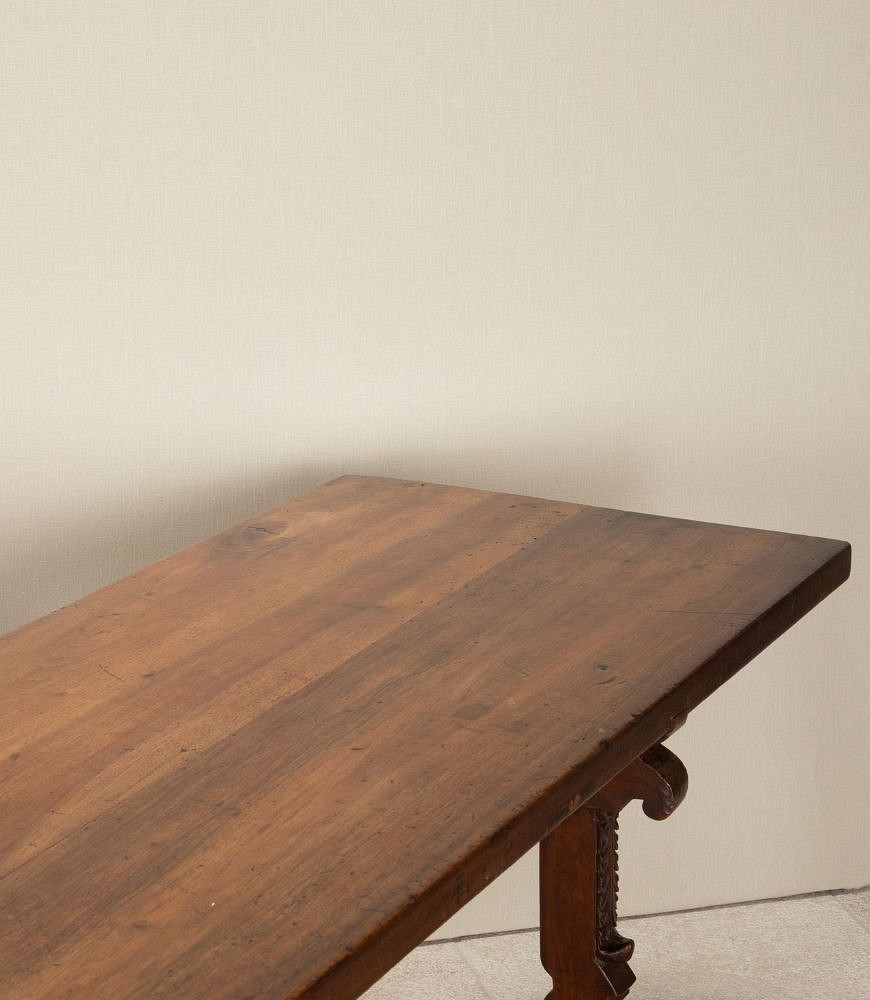 Long 19th Century Spanish Walnut Rectory Table TD5242832