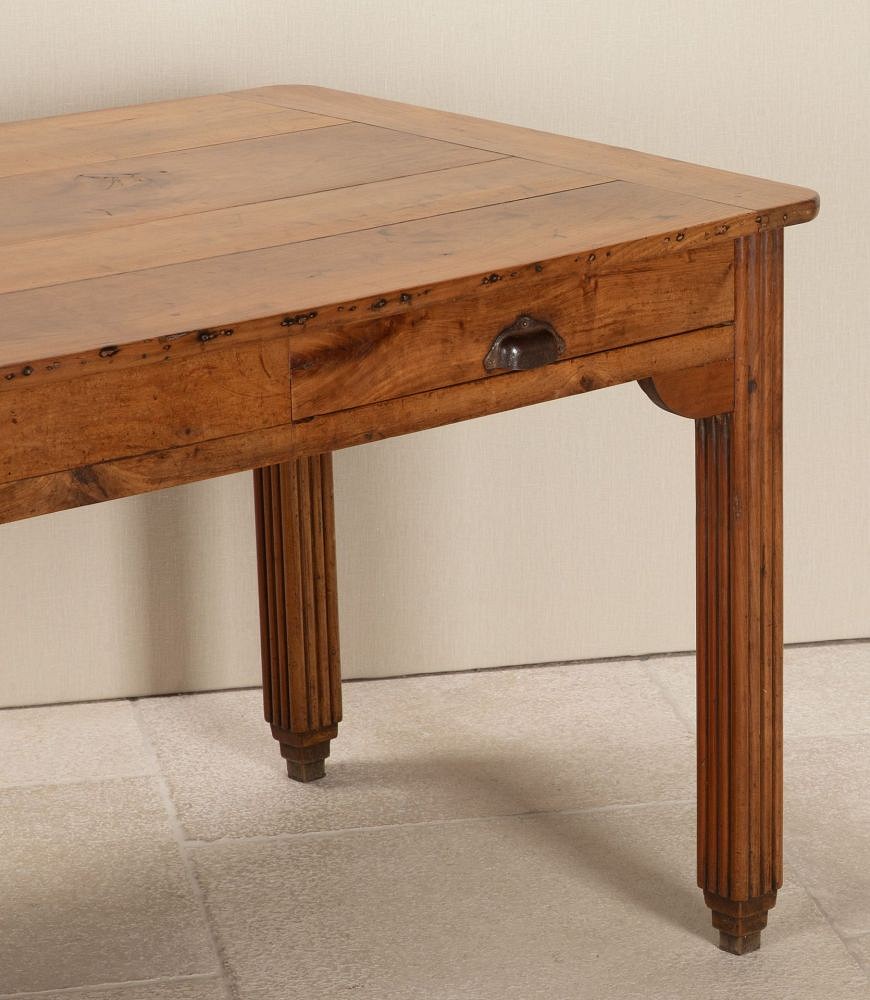 19th Century French Cherry Wood Dining Table TD5243262