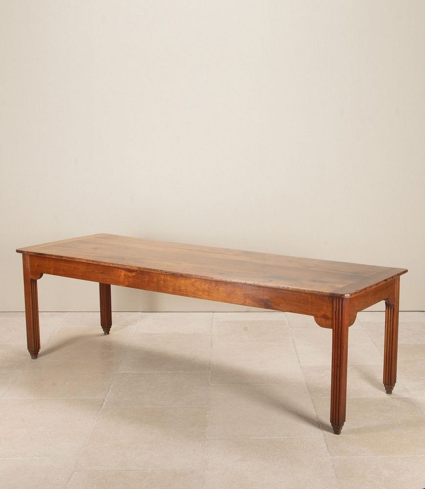 19th Century French Cherry Wood Dining Table TD5243262