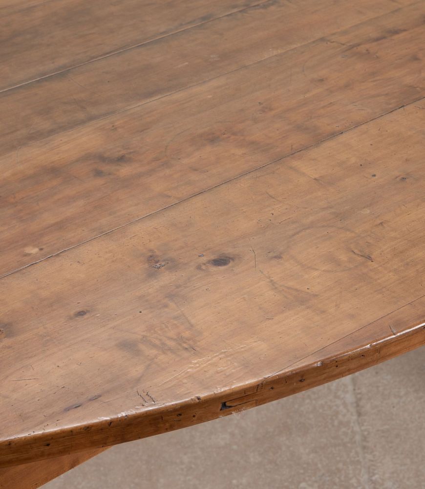 19th Century French Chestnut Farmhouse Table TD6042930