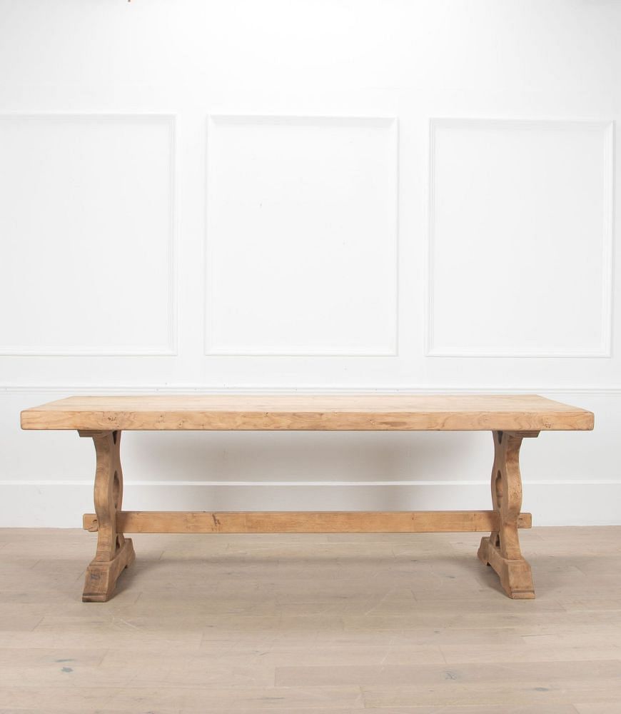 20th Century Scrubbed Oak Refectory Table TD8538008