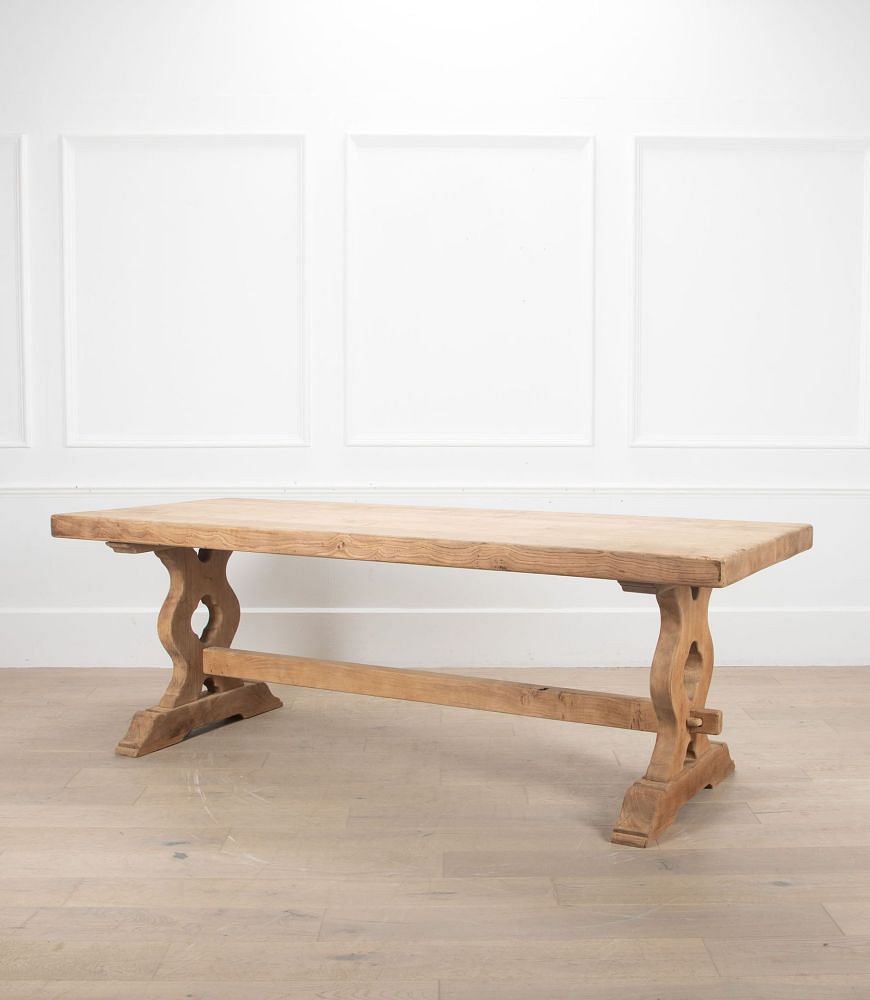 20th Century Scrubbed Oak Refectory Table TD8538008