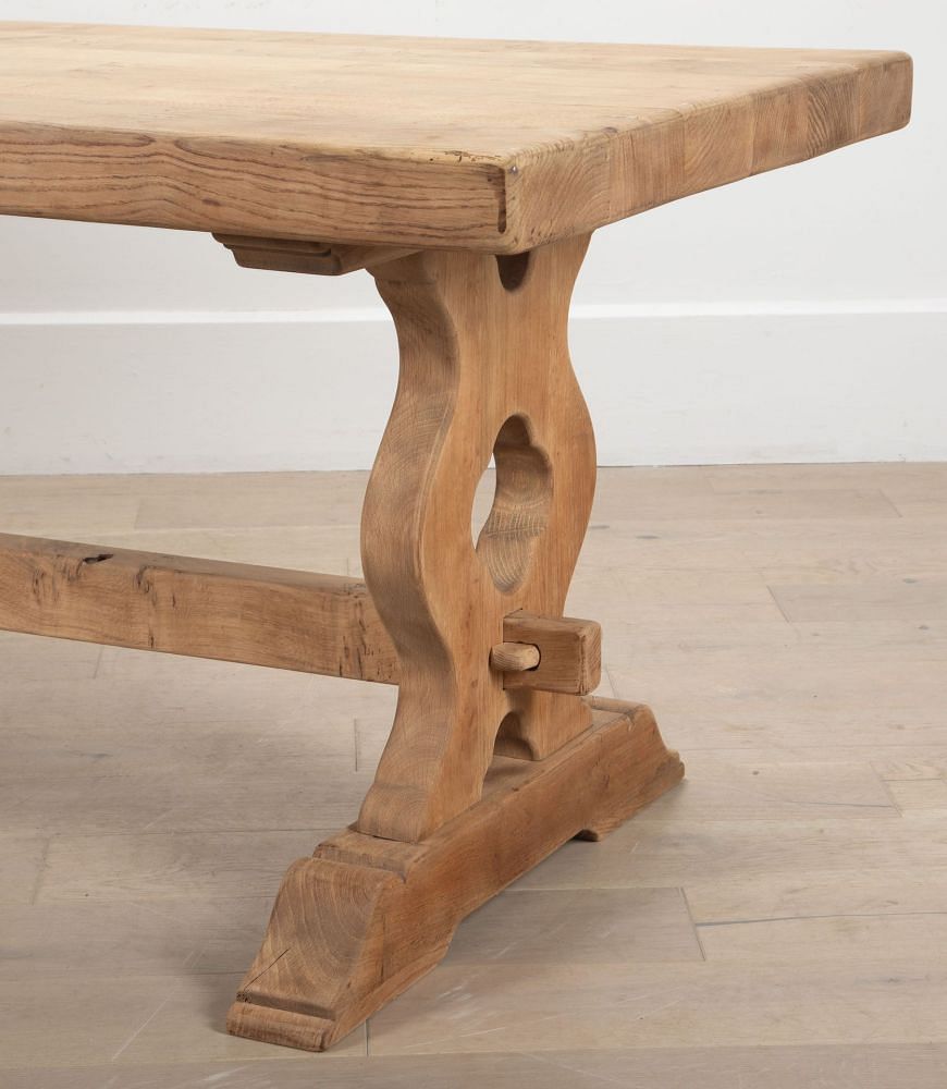 20th Century Scrubbed Oak Refectory Table TD8538008