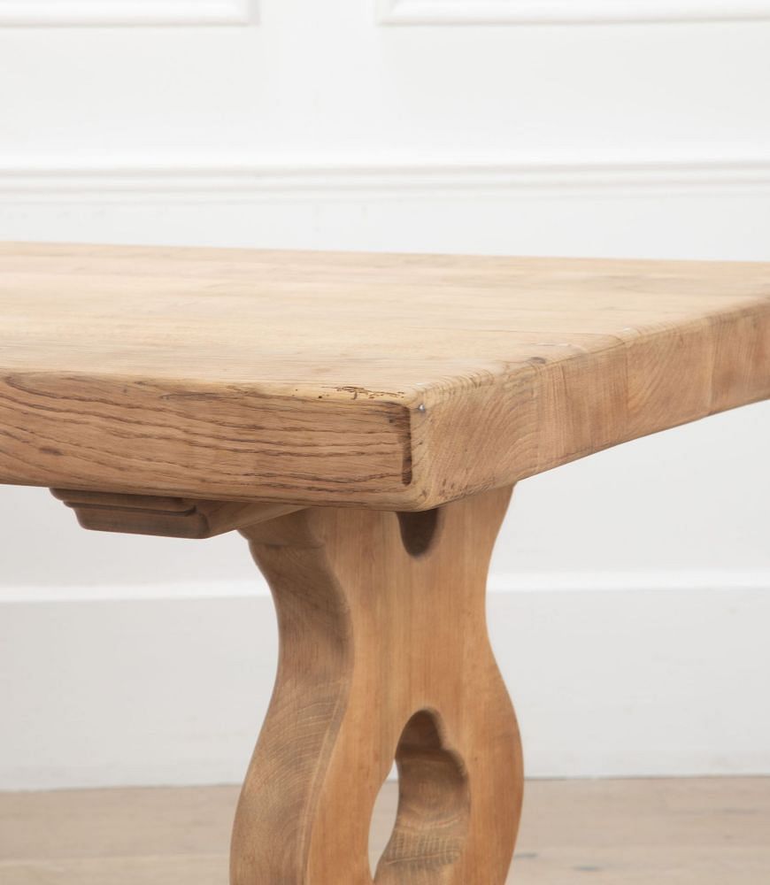 20th Century Scrubbed Oak Refectory Table TD8538008