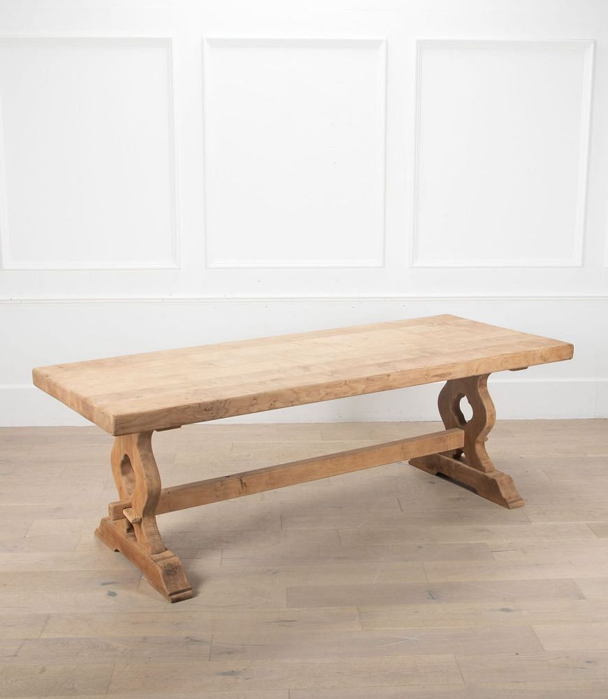 20th Century Scrubbed Oak Refectory Table TD8538008