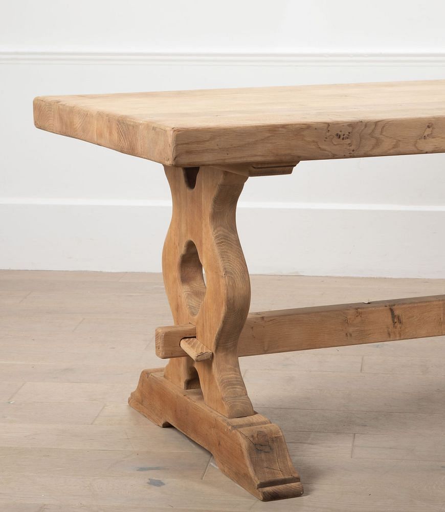 20th Century Scrubbed Oak Refectory Table TD8538008