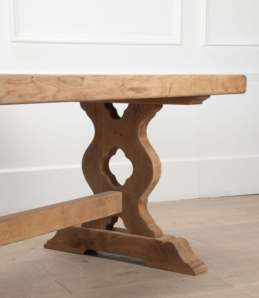 20th Century Scrubbed Oak Refectory Table TD8538008