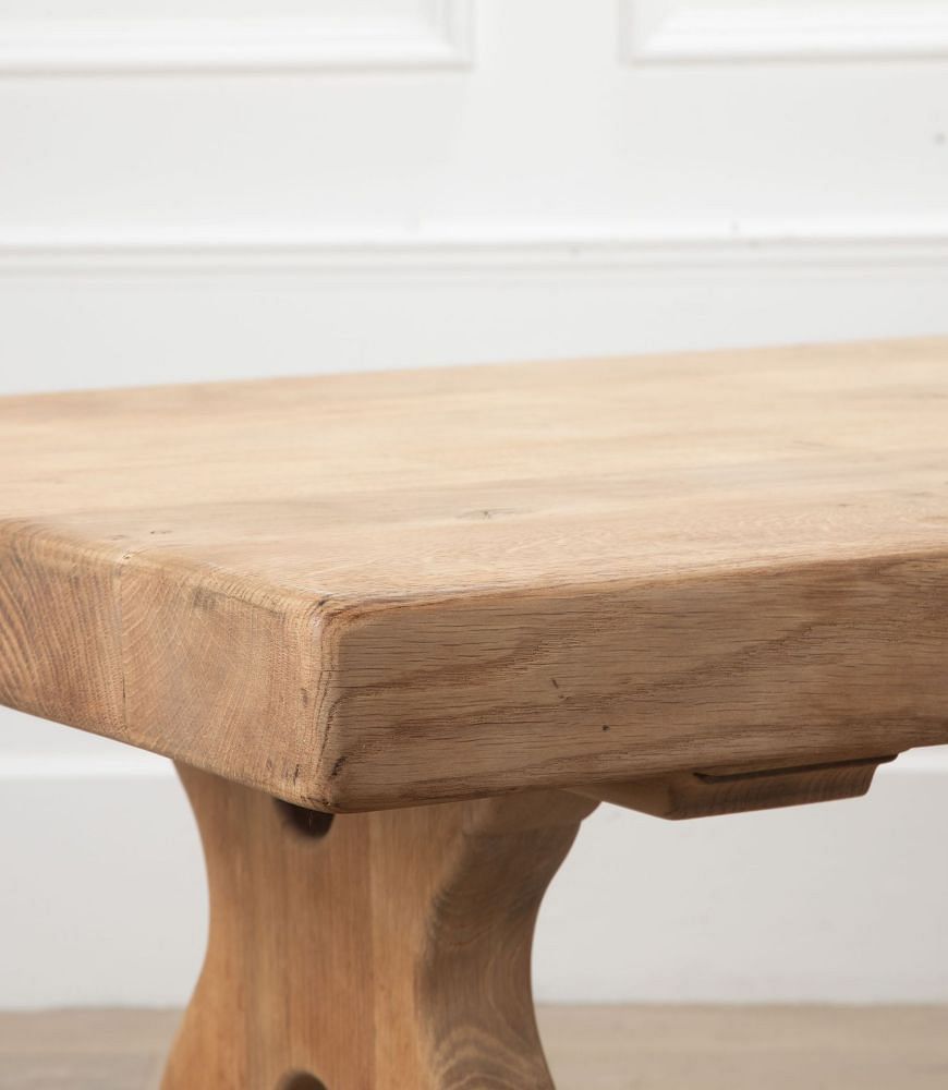 20th Century Scrubbed Oak Refectory Table TD8538008