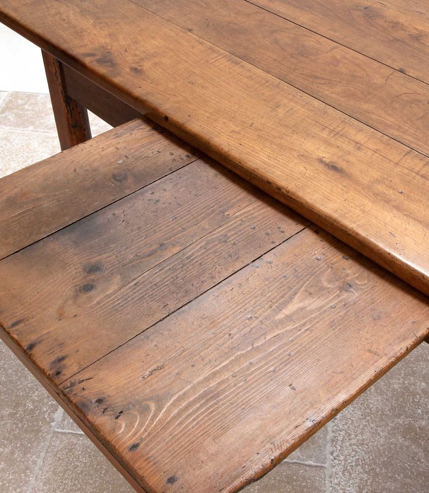 19th Century English Cherry Wood Farmhouse Table TD8541844