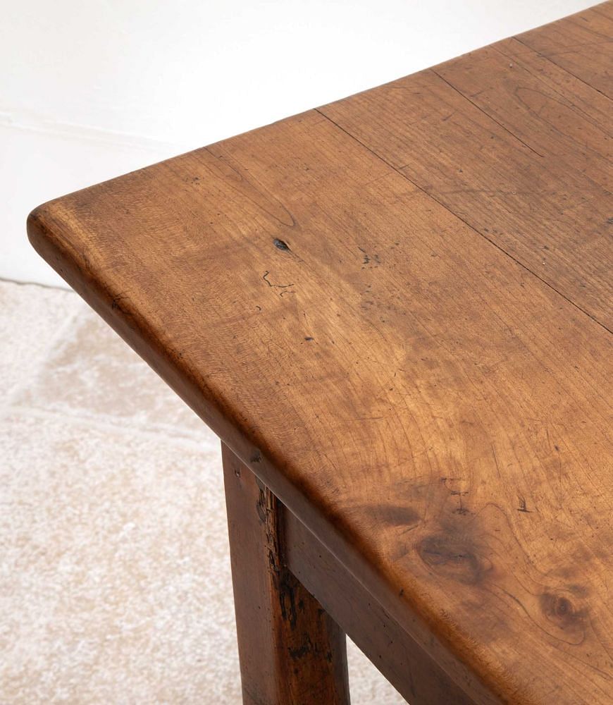 19th Century English Cherry Wood Farmhouse Table TD8541844