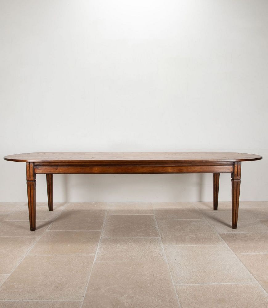 Large 19th Century French Chestnut Farmhouse Table TD8542263