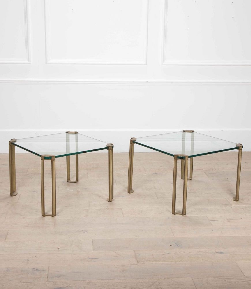 Pair of 20th Century Brass Side Tables by Peter Ghyczy TS1111999