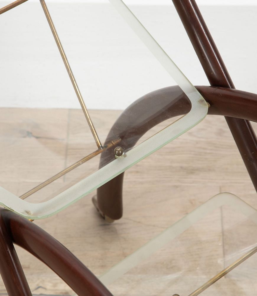 20th Century Brass Drinks Trolley by Guetano Pizzi TS4638219