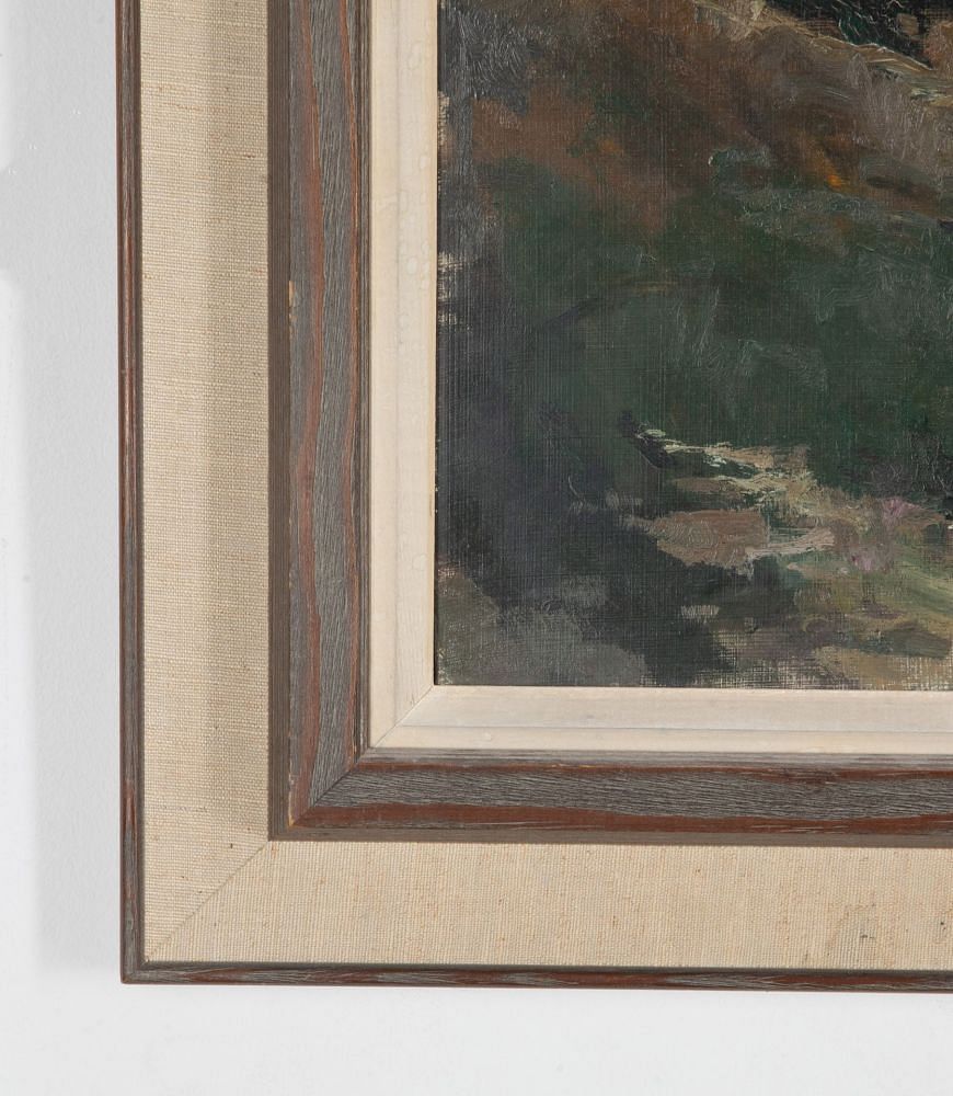 Mid-20th Century Swedish Oil Painting 'At the Edge of the Forest' WD1240911