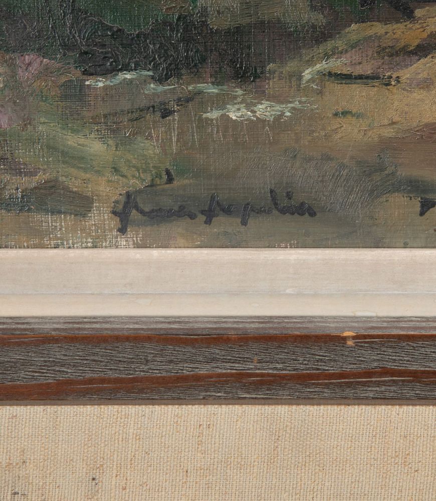 Mid-20th Century Swedish Oil Painting 'At the Edge of the Forest' WD1240911
