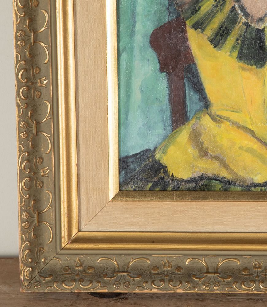 20th Century Swedish Oil on Canvas Painting 'Portrait of a young Spanish Girl' WD1243053
