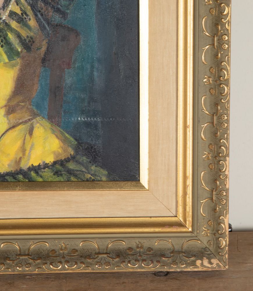 20th Century Swedish Oil on Canvas Painting 'Portrait of a young Spanish Girl' WD1243053