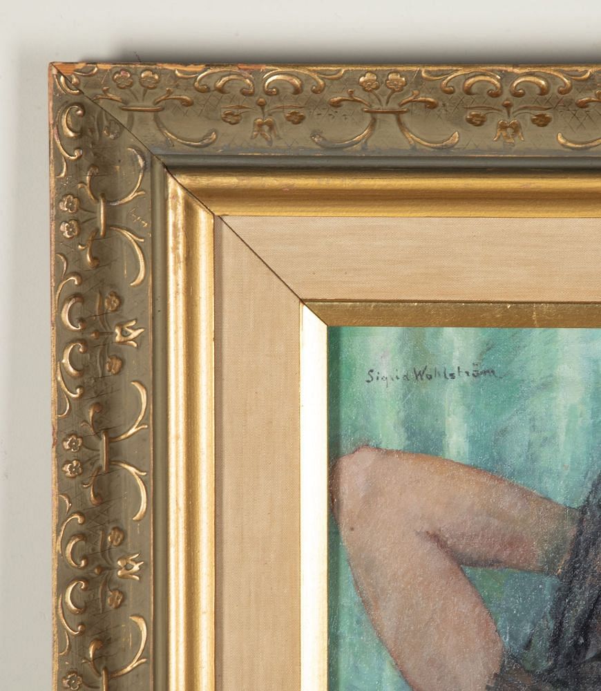 20th Century Swedish Oil on Canvas Painting 'Portrait of a young Spanish Girl' WD1243053