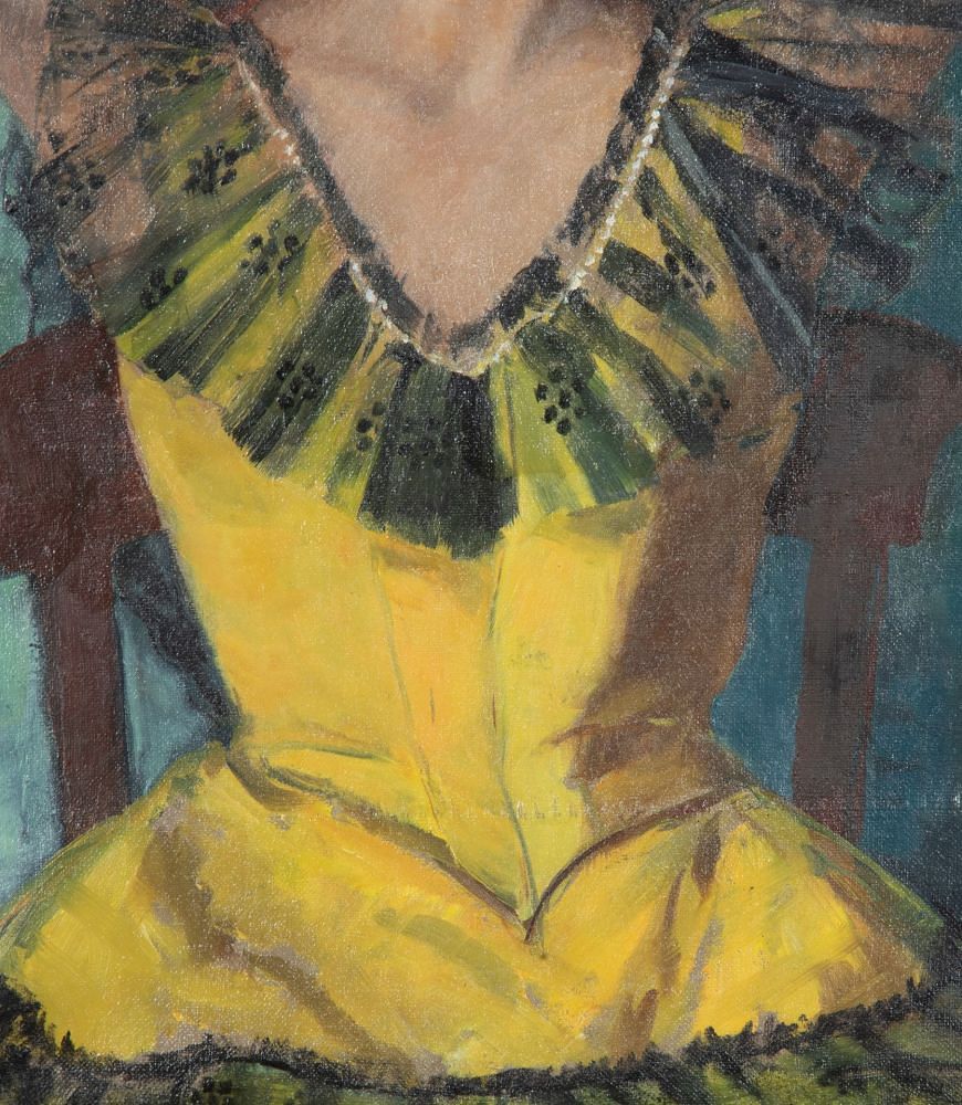 20th Century Swedish Oil on Canvas Painting 'Portrait of a young Spanish Girl' WD1243053