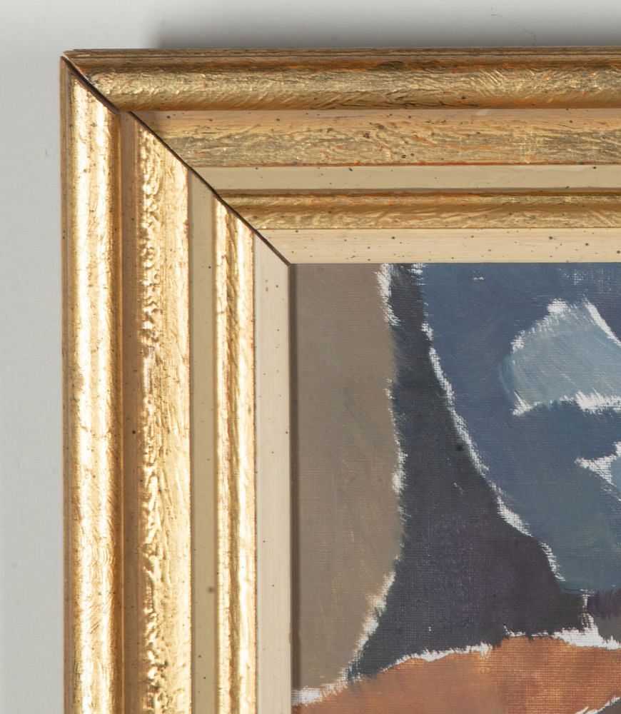Mid-Century Swedish Oil on Canvas 'Still Life with Flowers and Books' WD1243056