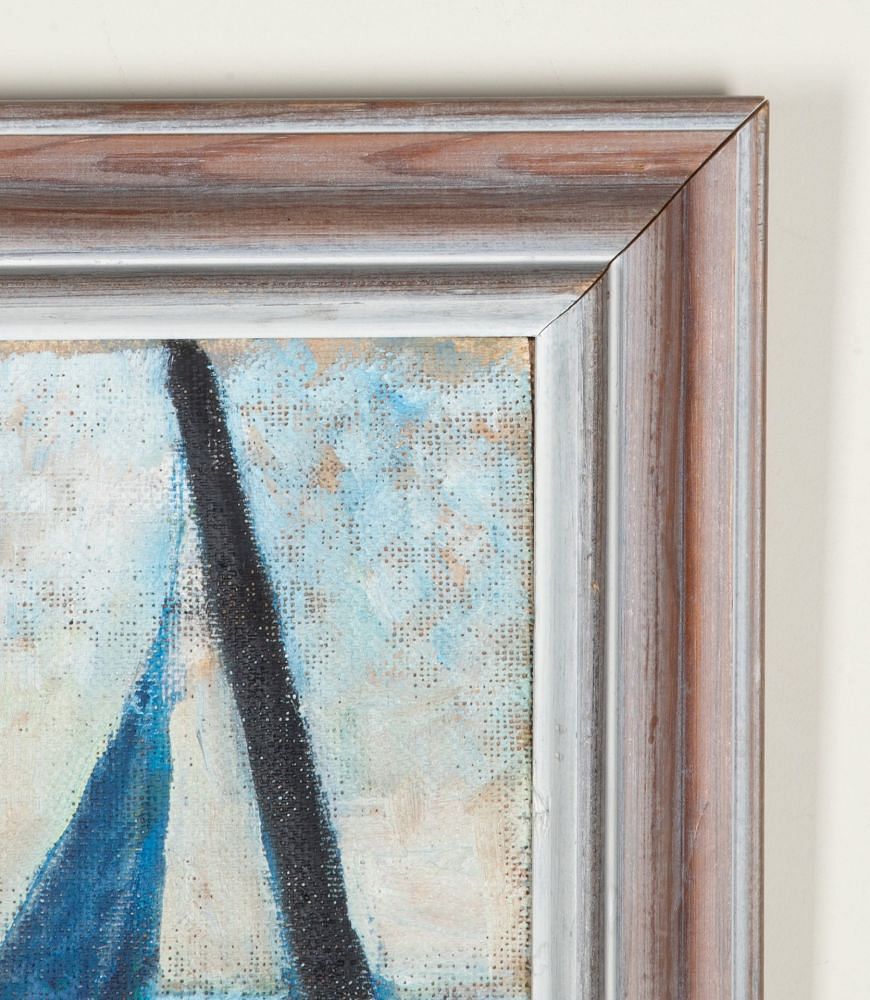 20th Century Swedish Modernist Oil on Board Painting 'Drying Nets' WD1243060