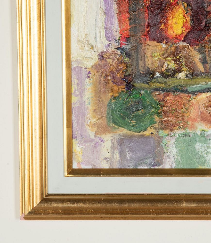 Mid-Century Swedish Oil on Canvas Painting 'Still Life with Lamp' by Hans Larsson (1910-73) WD1243067