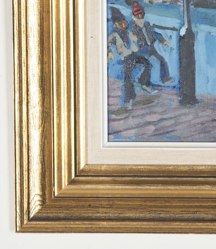Late 20th Century Swedish Original Oil on Canvas 'A Mother Tending Her Baby' WD1243074
