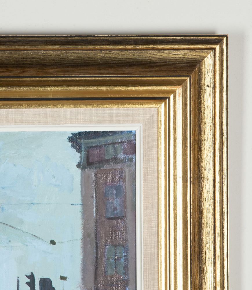 Late 20th Century Swedish Original Oil on Canvas 'A Mother Tending Her Baby' WD1243074