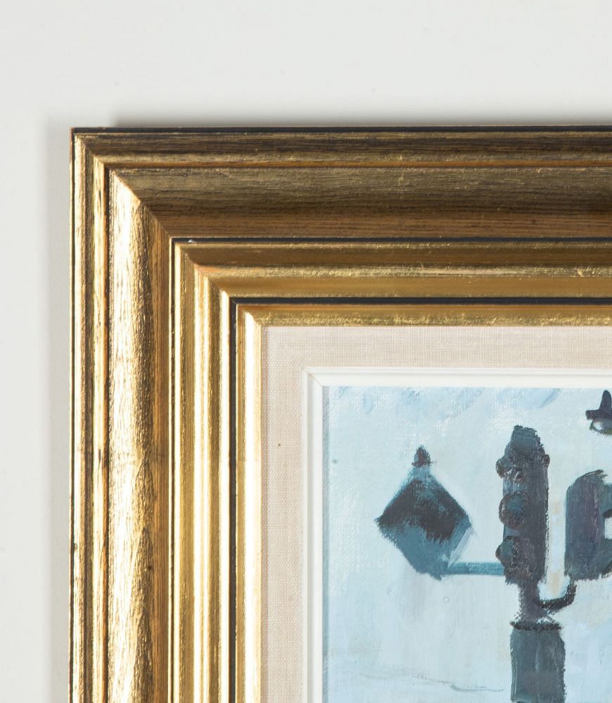 Late 20th Century Swedish Original Oil on Canvas 'A Mother Tending Her Baby' WD1243074